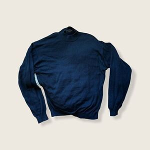 Baracuta Men’s Silk Blend  Black Crew Neck Sweater XL